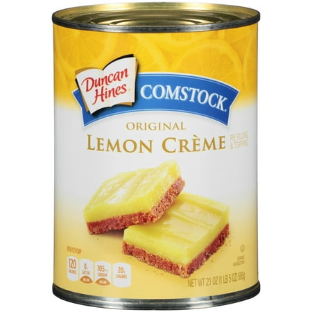 (3 Pack) Duncan Hines Comstock Original Lemon Crme Pie Filling & Topping, 21 (Best Lemon Meringue Pie)