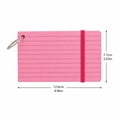 thumbnail image 2 of 3x5 Colored Lined Index Cards With Removable Metal Binder Ring Blank Index Cards 3x5 Index Cards Colored Index Cards 3x5 Flash Cards Note Cards Study Flashcards Office-Pink, 2 of 6