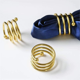 thumbnail image 2 of Juego de anillos para servilletas, decoración con soporte con hebilla, 12 piezas (dorado), 2 of 5