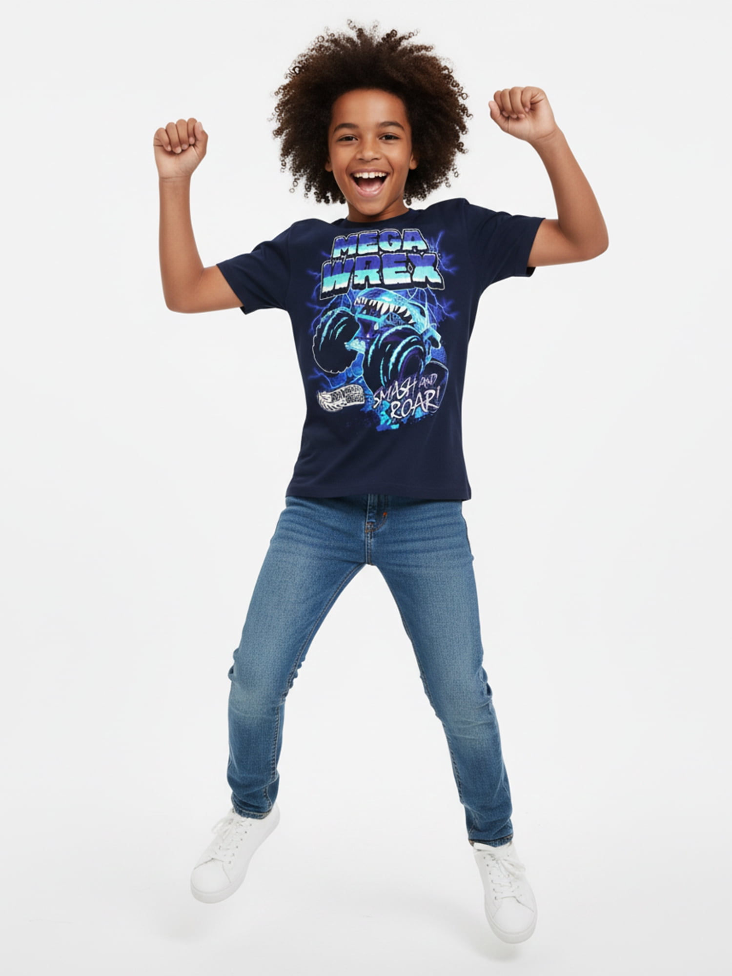 Hot Wheels Monster Trucks, Boys' Graphic T-Shirt, Mega Wrex, Sizes 4-18