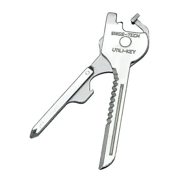 FACEGA In 1 Tool Stainless Steel Utili-key Key Ring Chain Pendant Mini Screwdriver