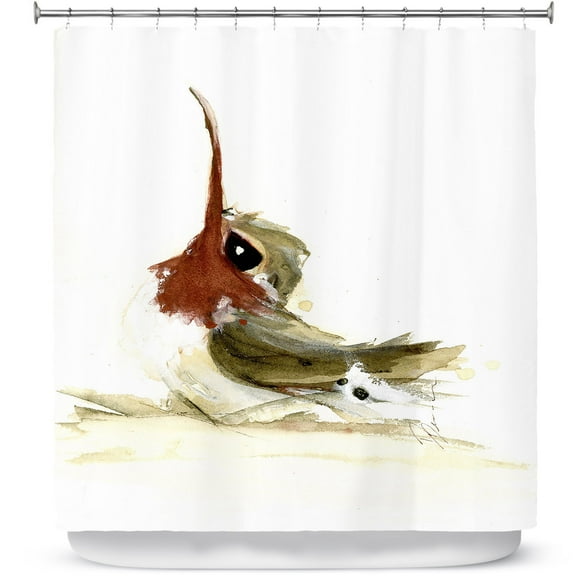 Shower Curtains 70" x 73" from DiaNoche Designs by Dawn Derman - Lil Hummer