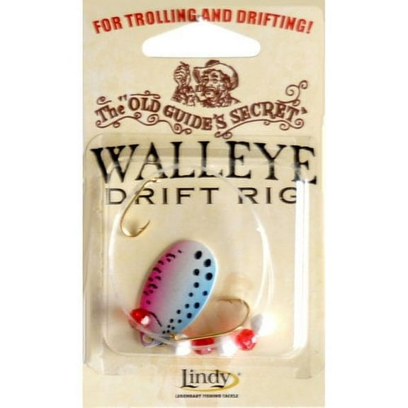 Lindy Old Guides Secret Drift Rig Fishing Lure Rig Rainbow 36 in.