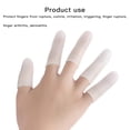 thumbnail image 2 of Soidarity Dedo alargado Guante de dedo Gel de sílice Cubierta de cuna de dedo suave Protector de dedo flexible Protección de la piel, 2 of 6