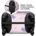 thumbnail image 4 of ONLY COVER, NOT INCLUDING THE SUITCASE Travel Luggage Cover Dinosaurs Pink Playground Suitcase Protector Washable Baggage Covers (for 22-24 inch luggage), 4 of 6