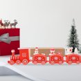 thumbnail image 3 of KAKOWELY Adorno de tren navideño, decoración de tren pequeño, decoración de escritorio, decoración para fiesta navideña, 3 of 4