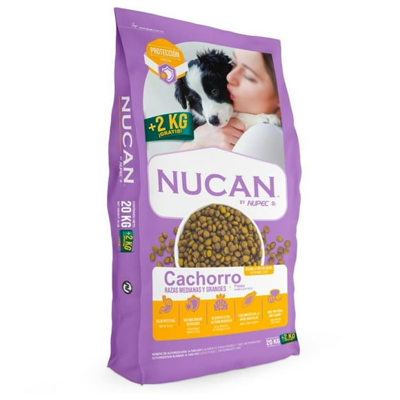 Alimento para perro NUCAN by NUPEC Cachorro Raza grande y mediana 20 + 2 kg