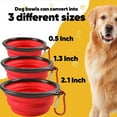 thumbnail image 4 of DOGGYLOVE Collapsible Dog Bowls – Portable Travel Dog Bowls – 34oz Food and Water Bowls for Dogs –with Carabineer Clip for Outdoors, 4 of 7