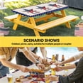 thumbnail image 6 of Independence Day Table Cloths for 6 Foot Rectangle Tables, 4th of July Patriotic Star Usa Flag Patio Waterproof Elastic Fitted Tablecloths, Washable Rectangular Table Cover for Camping, 6 of 8