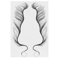 thumbnail image 1 of Etiqueta engomada del pelo del borde, etiqueta engomada del tatuaje del pelo Etiqueta engomada de la rayita de los bordes Etiqueta engomada del tatuaje de la rayita Elegante y moderno, 1 of 8