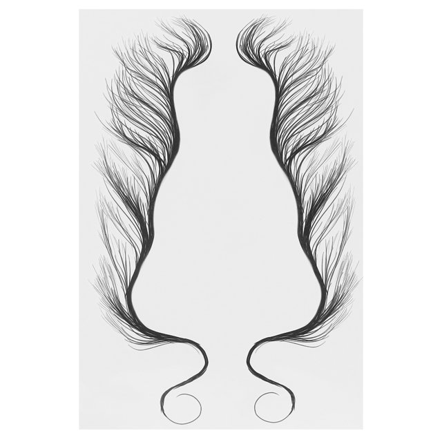 Etiqueta engomada del pelo del borde, etiqueta engomada del tatuaje del pelo Etiqueta engomada de la rayita de los bordes Etiqueta engomada del tatuaje de la rayita Elegante y moderno