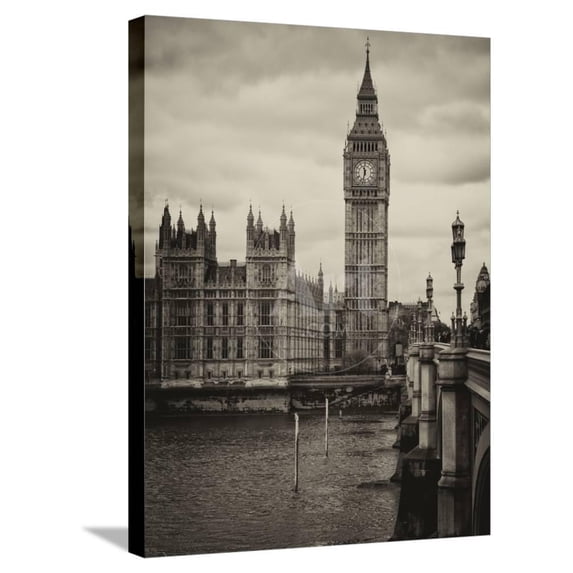 Palace of Westminster and Big Ben Westminster Bridge London England United Kingdom, Stretched Canvas Wall Art by Philippe Hugonnard Sold by Art.Com