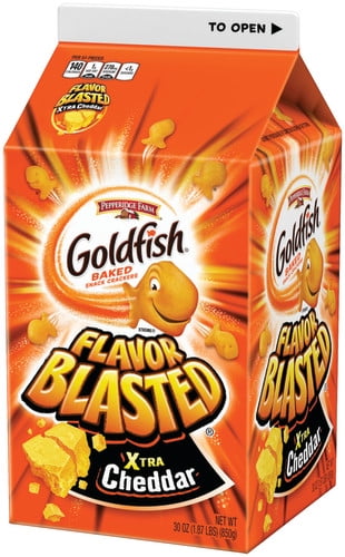 Pepperidge Farm Goldfish Flavor Blasted Xtra Cheddar Crackers, 30 Oz ...