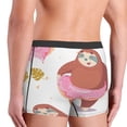 thumbnail image 5 of Balery Sloth with Donuts1 Men's Boxer Briefs, Soft and Breathable Cotton Underwear with nylon Waistband-XX-Large, 5 of 9