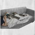 thumbnail image 6 of Kabuki Soft Flannel Fleece Throw Blanket, Oriental Style Artist with Make up and Costume Pose Dance Artwork, Cozy Plush for Indoor and Outdoor Use, 50" x 60", Umber White, by Ambesonne, 6 of 6
