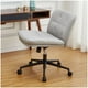thumbnail image 5 of Yeshouse Silla de Oficina con Ruedas, sin Brazos, Regulable en Altura, Piel Sintética, Moderna, Tamaño Estándar, Perfecta para Oficina, Juegos, Comedor, 5 of 6