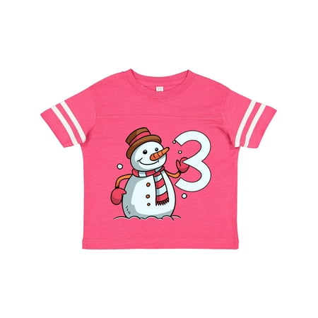 

Inktastic 3rd Birthday Snowman Gift Toddler Boy or Toddler Girl T-Shirt