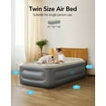 iDOO Twin Air Mattress with Pillow Builtin Pump, Blow Up Mattress Self