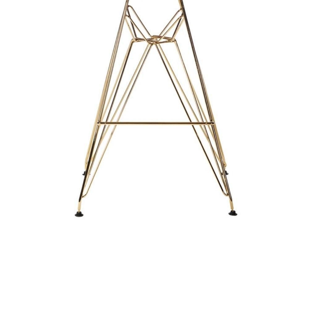 Heavenly Collection Yellow & Gold Bar Stool