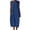 #0007-Blue, variant on Summer Dresses for Women Below the Knee Sleeveless Fall Dress O Neck Cozy Sundress with Pockets