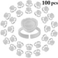 thumbnail image 3 of 100PCS Support de Colle de Maquillage Anneau Jetable Anneau de Pigment pour l'Extension des Cils, 3 of 10