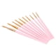 thumbnail image 2 of M Buder Set de 10 Pinceles de Madera y Nailon para Acuarela y Óleo Principiantes Rosa Mate (21.0 cm / 8.26 in), 2 of 9