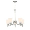 thumbnail image 3 of CLEARANCE! 5-Light Shaded Classic Brushed Nickle Finish Chandelier, 3 of 5