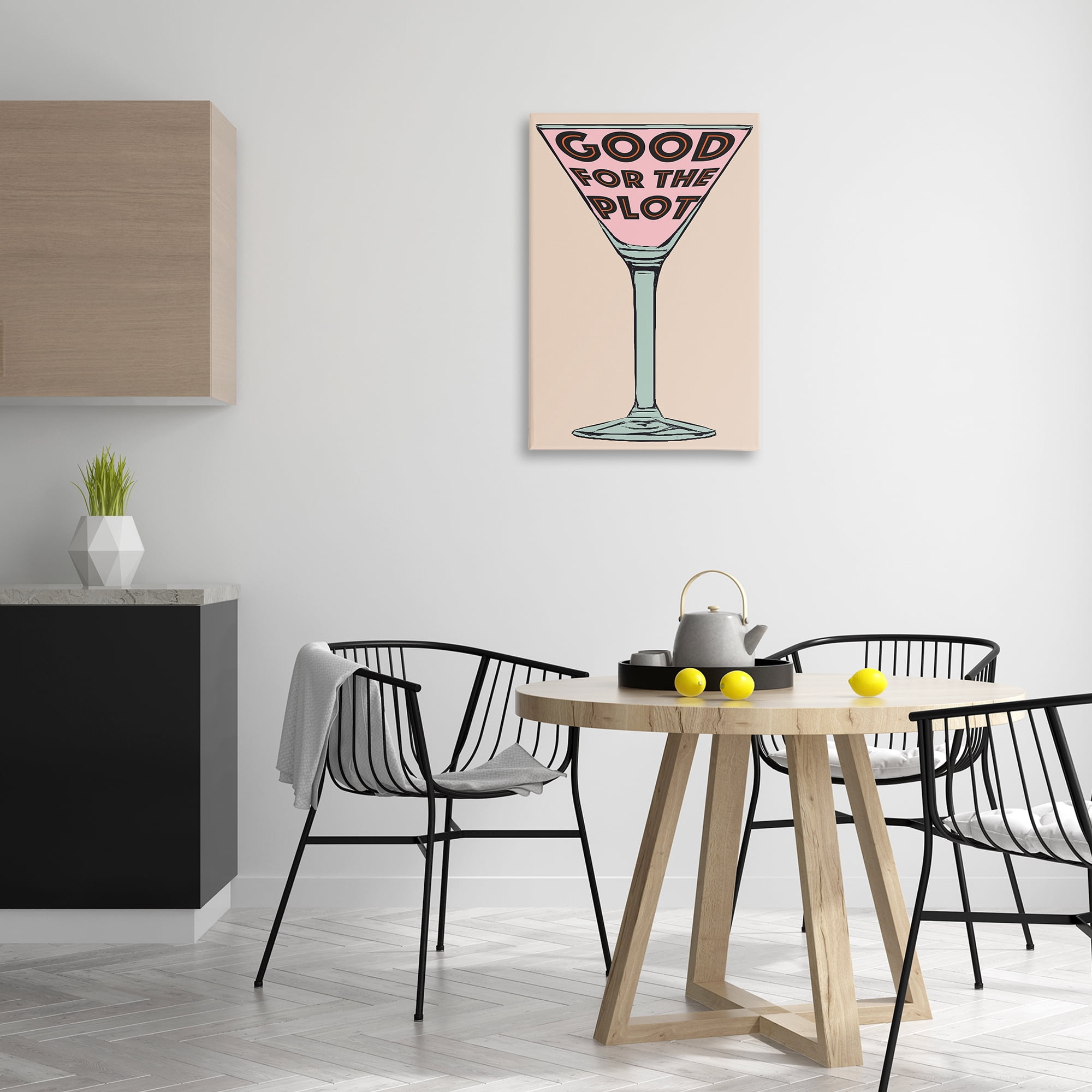 Stupell Industries Good For The Plot Cocktail Food & Beverage Painting Wrapped Canvas Art Print Wall Art, 20 x 30