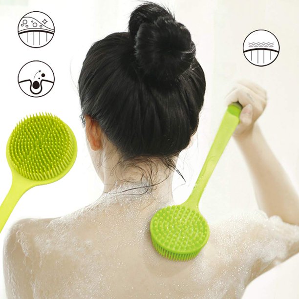 Soft Silicone Long Handle Bath Brushes Bath BrushesShower Bath Back