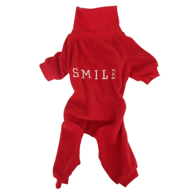 Ropa para perros Otoño Invierno estaciones moda rojo cuello alto mantener caliente abrigo para perros ropa M