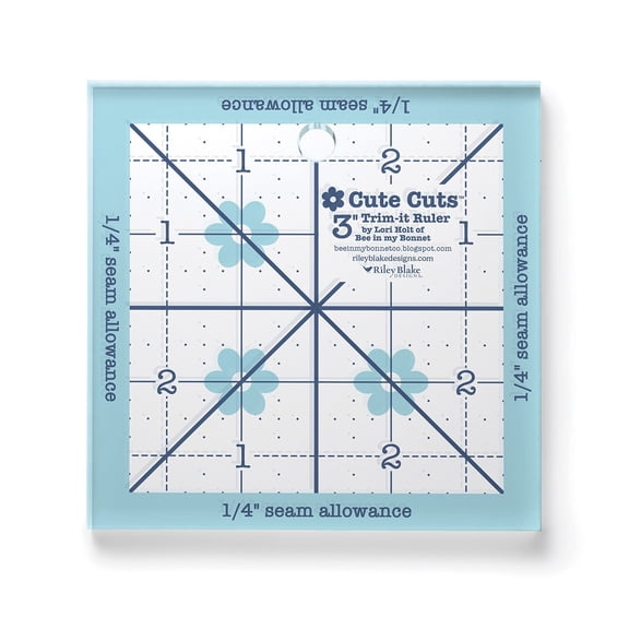 Lori Holt Cute Cuts Trim-it Ruler 3in x 3in