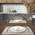 thumbnail image 5 of A set of 4 washable vinyl PVC heat-resistant placemats kitchen table 30*45cm, 5 of 5