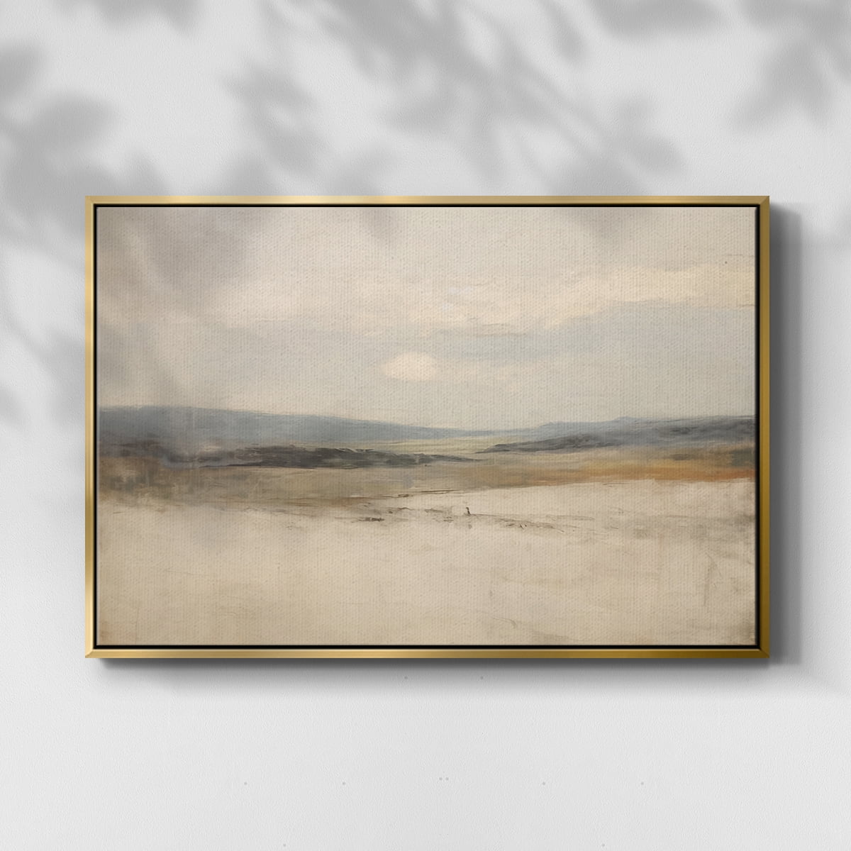 Vintage Landscape-X By Wexford Home Framed in Gold Wood Gallery Wrapped Canvas 17 in. x 25 in.