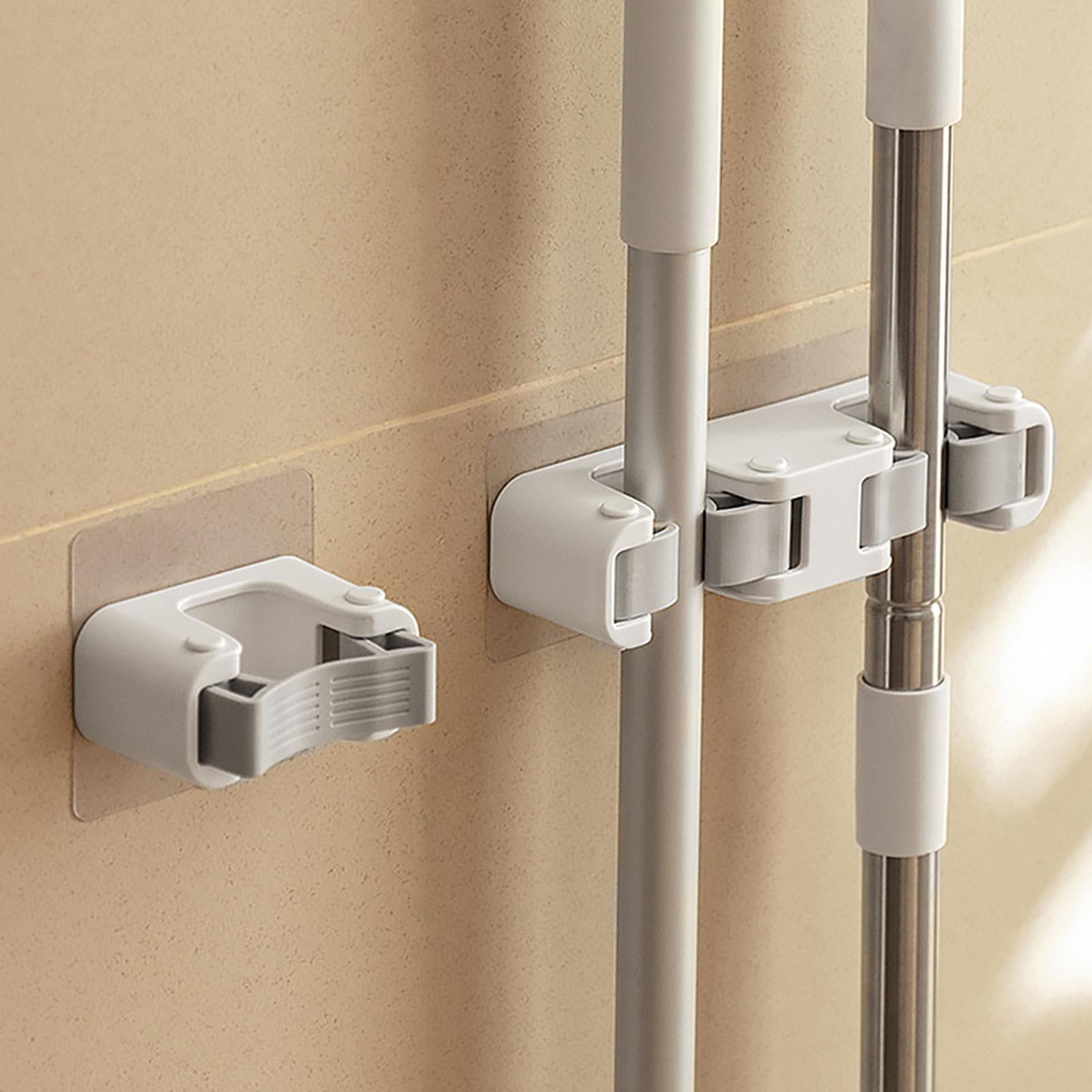 Wall Mounted Mop Holder Storage Tool Racks Multipurpose Broom Holder ...