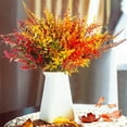 thumbnail image 1 of CREATITOY 8 s Feuilles d'Automne Artificielles Feuillage Réaliste Décoration Maison Automne, Centre de Table Récolte de l'Action de Grâce, Décoration Intérieure Extérieure Saisonnière pour Fêtes de l'Action de Grâce, 1 of 6