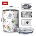 thumbnail image 4 of 12oz Coffee Tumblers Colorful Fairy Unicorn Pattern Stainless Steel Vacuum Insulated Travel Tumbler Coffee Cups Mug with Lid and Straw with Cleaning Brush for Cold & Hot Drinks, 4 of 5