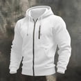 thumbnail image 6 of hoksml Men's Full Zip Up Hoodie Jacket Multi Pockets Casual Outerwear for Daily Wear Fall Work Travel Comfort, 6 of 8