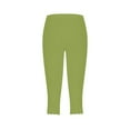 thumbnail image 5 of Bovemsi Yoga Pants For Women Cropped 2025 High Waisted Capri Lightweight Comfortable Solid Color Soft Casual Pajama Capri Leggings,M, 5 of 5
