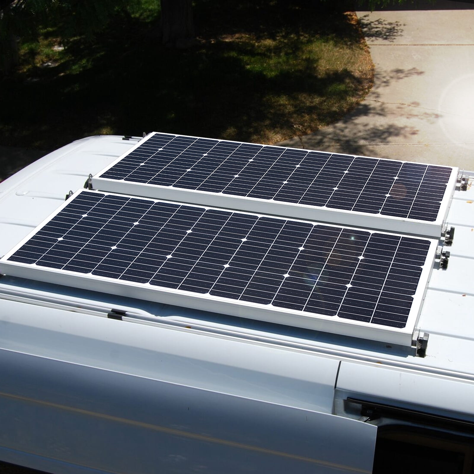 110W solar panel high efficiency monocrystalline photovoltaic module solar cell charger for rooftop balcony RV boat camping and other off-grid applications (not glass panel)