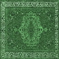 thumbnail image 1 of Ahgly Company Indoor Square Persian Emerald Green Traditional Area Rugs, 4' Square, 1 of 4