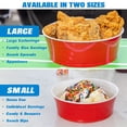 thumbnail image 6 of GoBig Party Large Disposable Plastic Bowls, 60 oz, Red, 30 Count, 6 of 6
