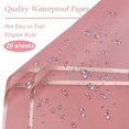 thumbnail image 3 of Wraps waterproof floral wrapping paper, fresh flowers, pink, 3 of 5
