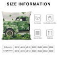 thumbnail image 5 of SHANXI St.Patrick's Day , Spring Decorative Pillow Case Decor for Sofa Couch (Green) 24x24in, 5 of 5