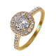 thumbnail image 1 of LuckyLy Anillos de Compromiso y Promesa para Mujer, Acero Inoxidable Baño Oro Rosa 18k, Oro 18k, Plata y Zirconia Cúbica – Joyería ideal como Regalos para Mujer Navidad y Regalos para Mamá, dorado 7, 1 of 8