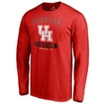 thumbnail image 2 of Men's Red Houston Cougars Campus Icon Long Sleeve T-Shirt, 2 of 3