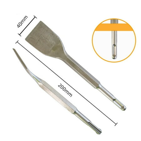 

1Pc Chisel Bits Sds-Plus Round Handle Shank for Electric Hammer 45# Carbon Steel