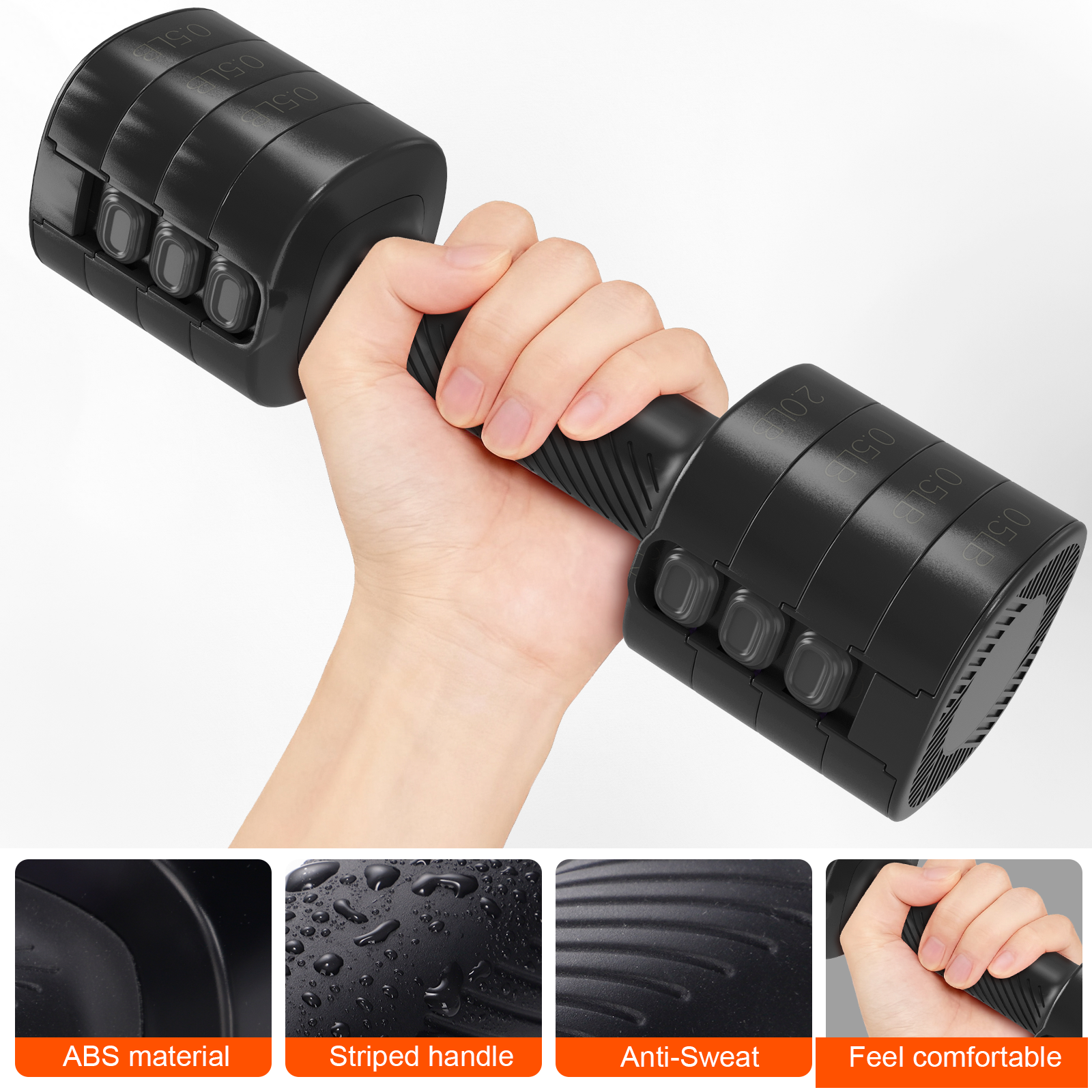 Gikpal Adjustable Dumbbells Set 2-5lbs, Pair photo 6