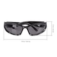 thumbnail image 2 of TAILTOSS 3 Pcs Lunettes de Soleil Femme Tendance Plastique Gris anti-Reflet Durable pour Cyclisme Rentrée des Classes, 2 of 5