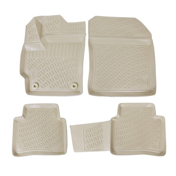 OMAC Floor Mats Liner for Toyota Corolla 2019-2026 Sedan Beige TPE Waterproof 4x