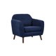 thumbnail image 1 of Sillón San Blas pata nogal - Azul Gaia Herbs Contemporáneo, 1 of 4